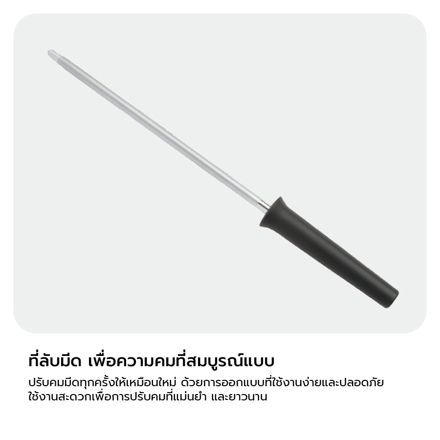 ที่ลับมีดสแตนเลสสตีล BergHOFF รุ่น Ron ทนทาน 10 นิ้ว สีดำ 3900065_4